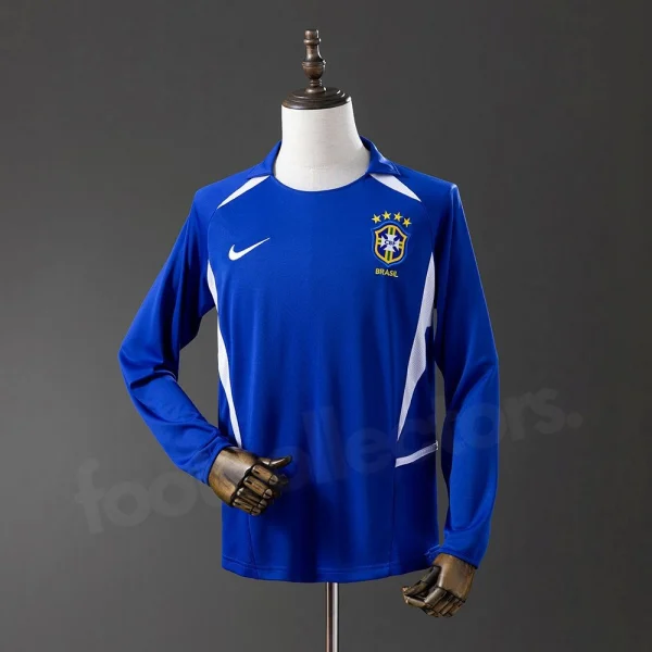 Maillot Bresil Exterieur 2002 Manches Longues
