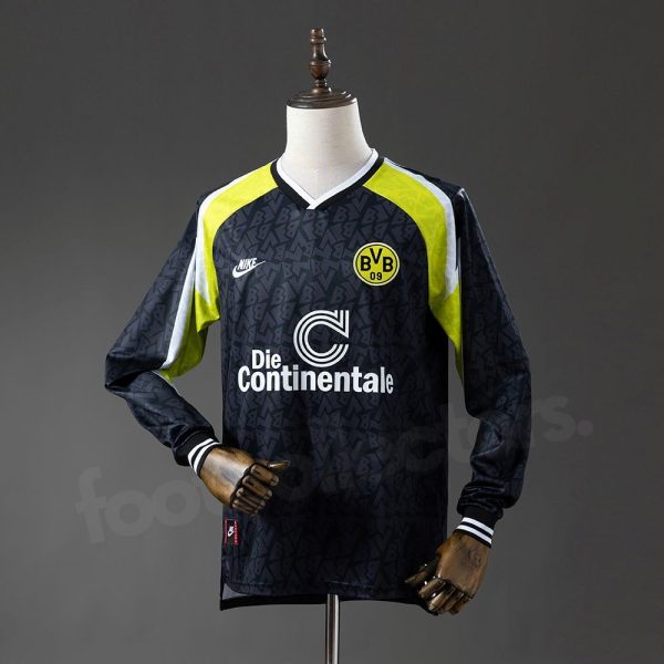 Maillot Dortmund Exterieur 1995-1996 Manches Longues