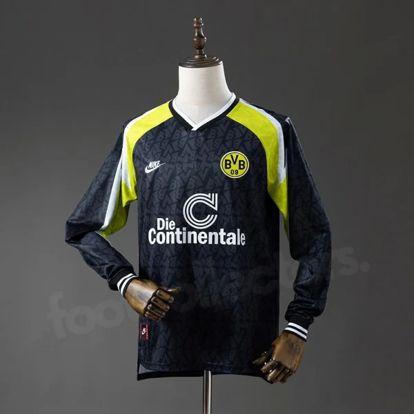 Maillot Dortmund Exterieur 1995-1996 Manches Longues