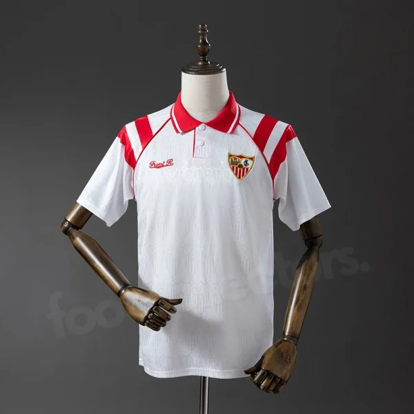 Maillot Vintage Officiel Sevilla FC – Li Ning – Taille XXL – Avec Signature Au Pochoir