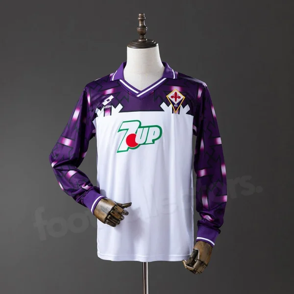 Maillot Fiorentina Exterieur 1992-1993 Manches Longues