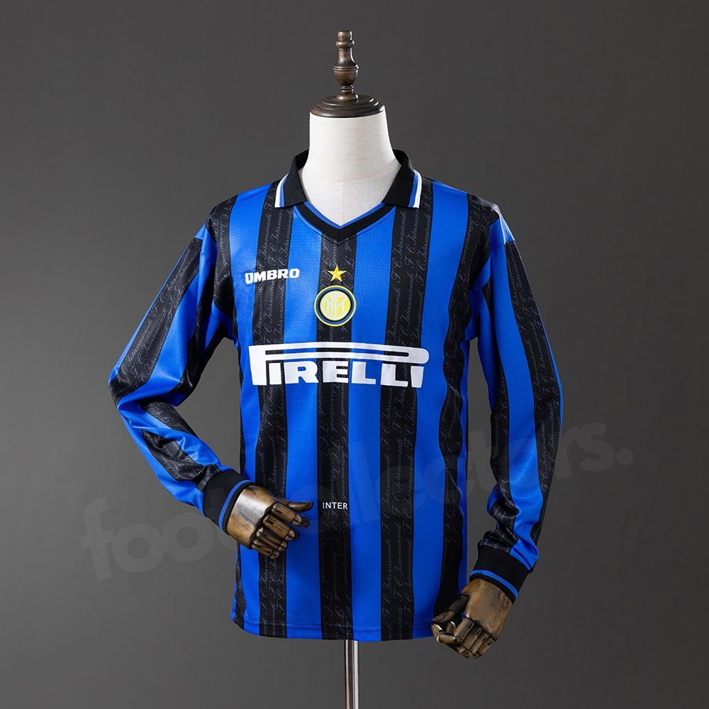 Maillot Inter Milan Domicile 1997 1998 Manches Longues (1)