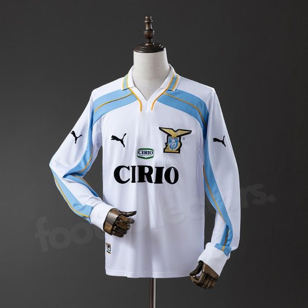 Maillot Lazio Exterieur 1999-2000 Manches Longues