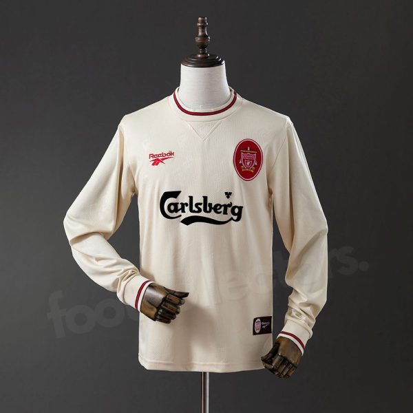 Maillot Liverpool Exterieur 1996-1997 Manches Longues