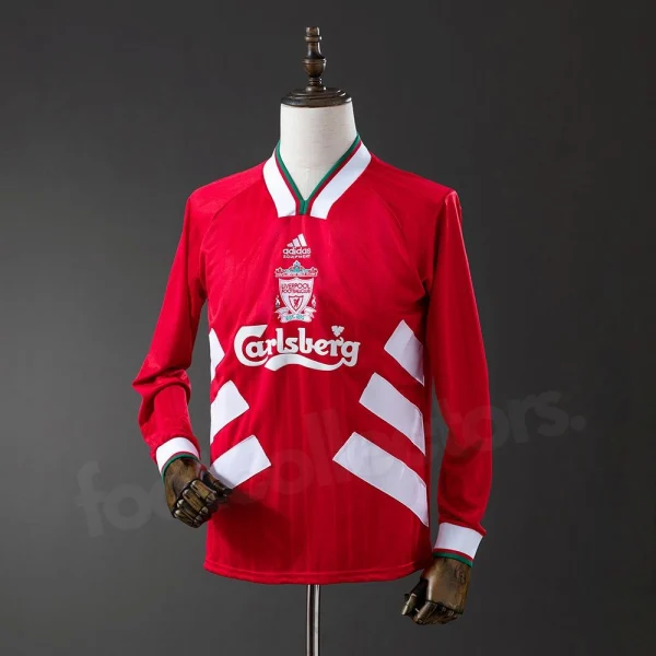 Maillot Liverpool Domicile 1993-1995 Manches Longues
