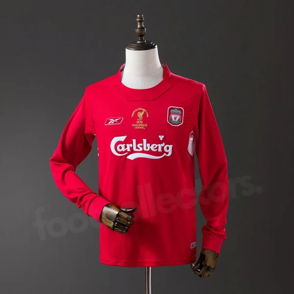 Maillot Liverpool Domicile 2004-2005 Manches Longues