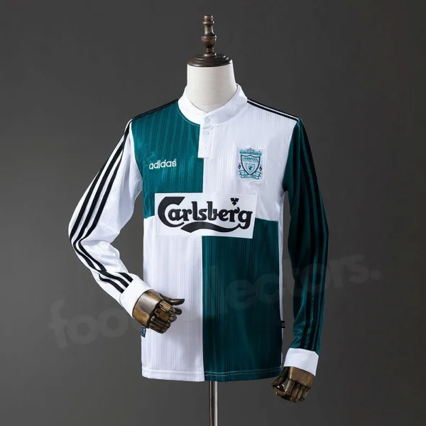 Maillot Liverpool Exterieur 1995-1996 Manches Longues