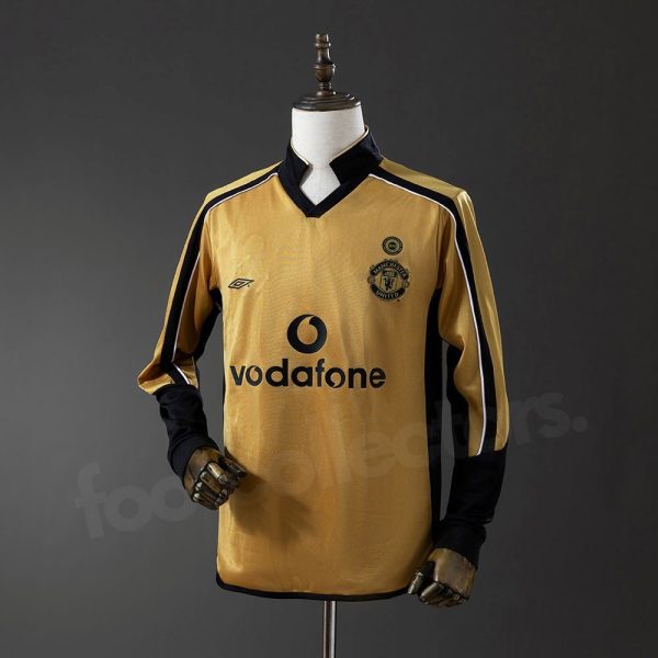 Maillot Manchester United 100e Anniversaire 2001-2002 Manches Longues