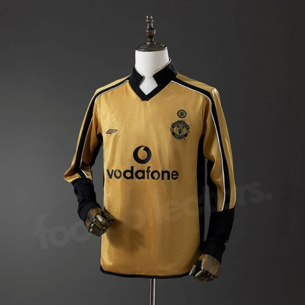 Camiseta del Manchester United del centenario, temporada 2001-2002, manga larga