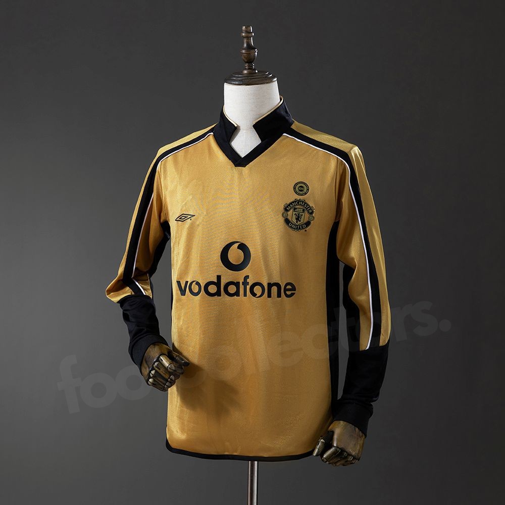 Maillot Manchester United 100e Anniversaire 2001-2002 Manches Longues (1)