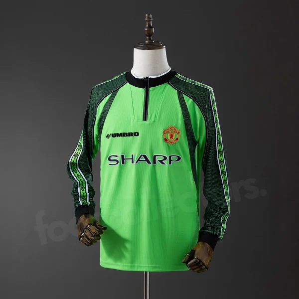 Camiseta de manga larga de portero del Manchester United 1998-1999