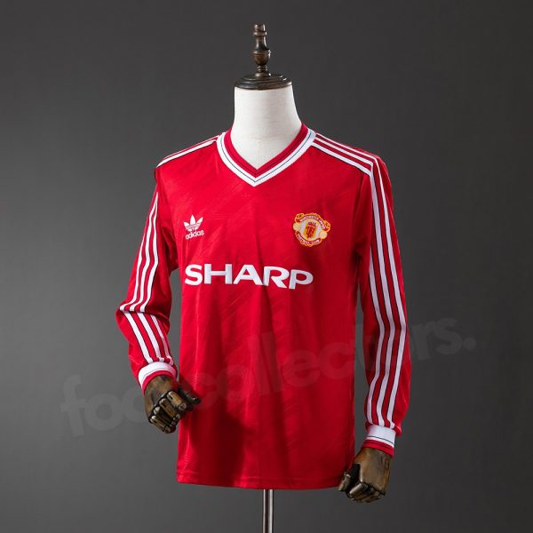 Maillot Manchester United Domicile 1986-1988 Manches Longues