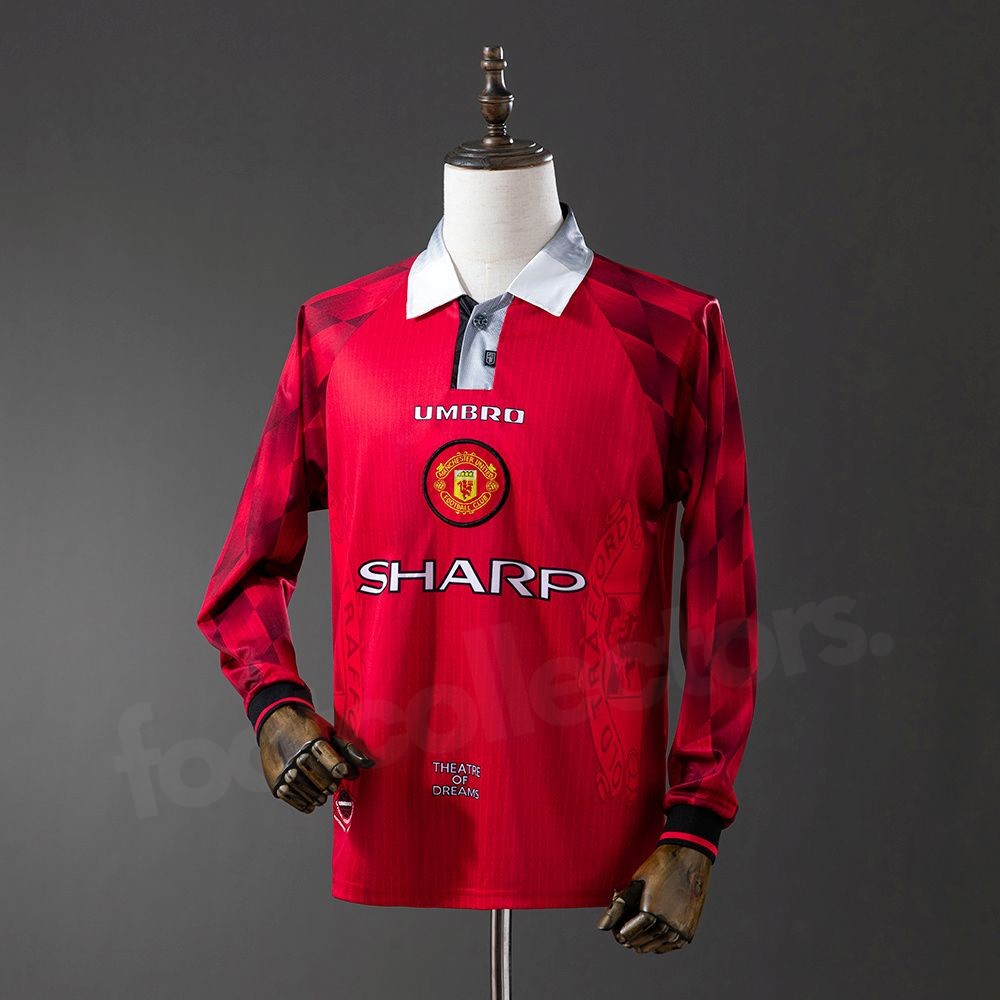 Maillot Manchester United Domicile 1996 Manches Longues (1)