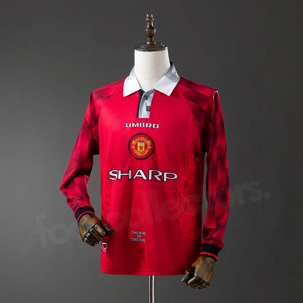 Maillot Manchester United Domicile 1996 Manches Longues (1)