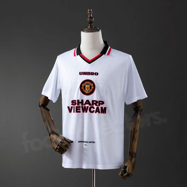 Maillot Manchester United Exterieur 1996-1997 Blanc