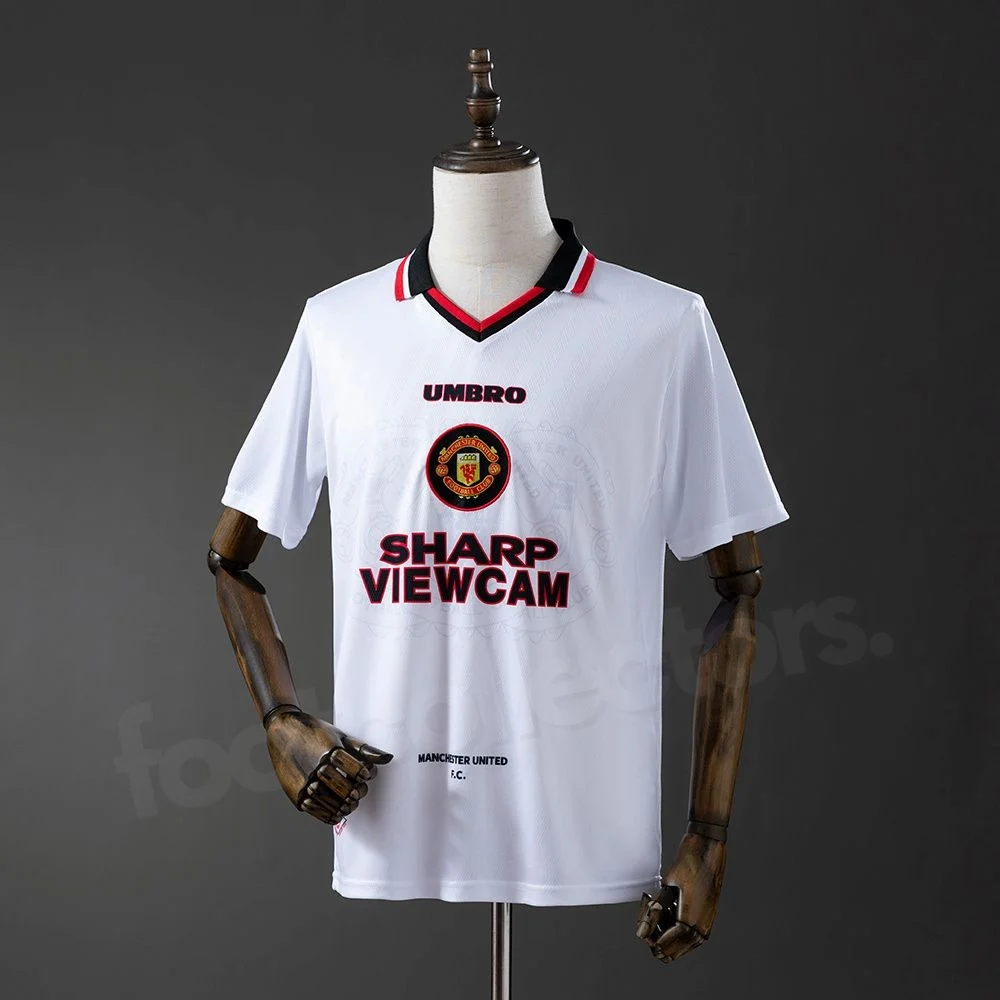Maillot Manchester United Exterieur 1996-1997 Blanc (1)