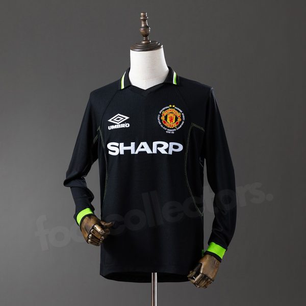 Maillot Manchester United Exterieur 1998-1999 Champions League Manches Longues