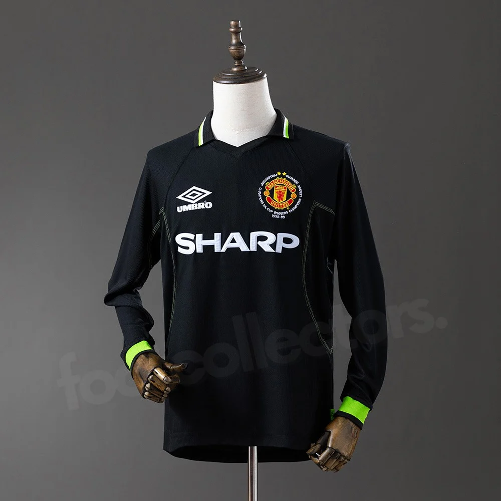 Maillot Manchester United Exterieur 1998-1999 Champions League Manches Longues (1)