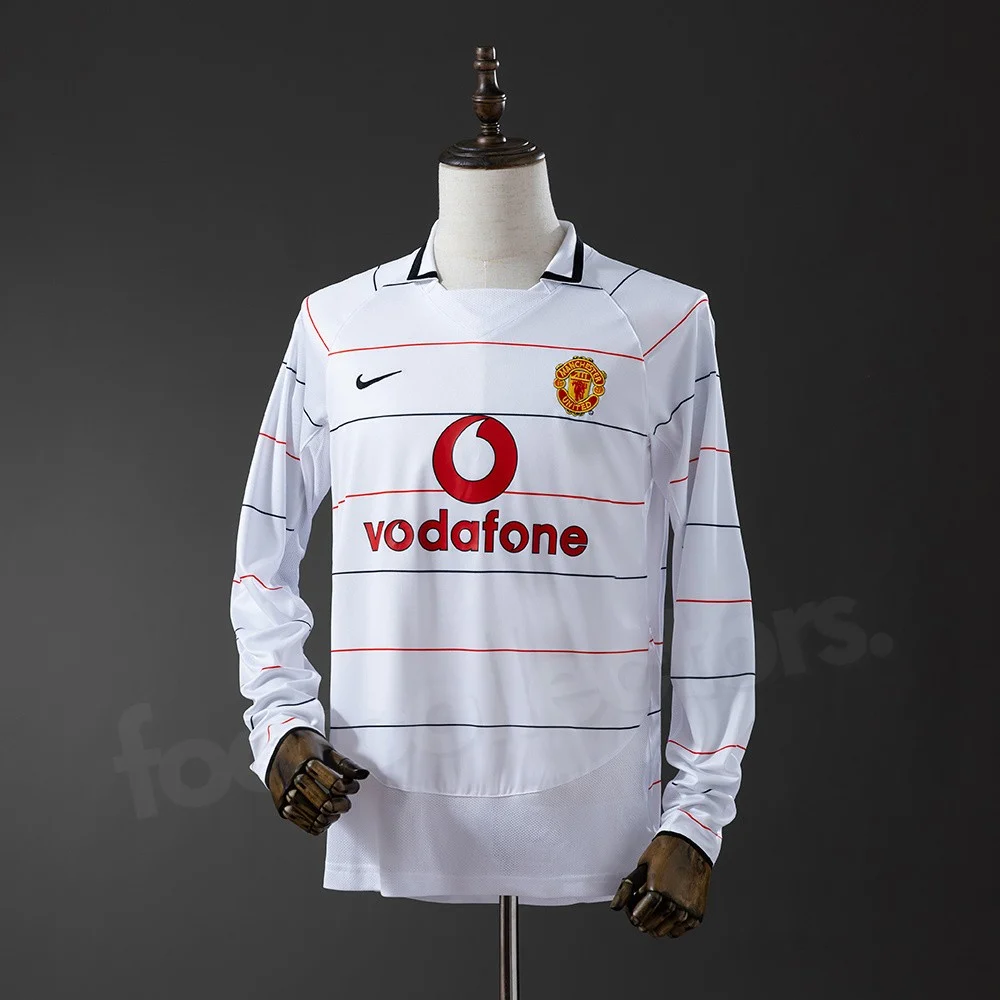 Maillot Manchester United Exterieur 2003-2005 Manches Longues (1)