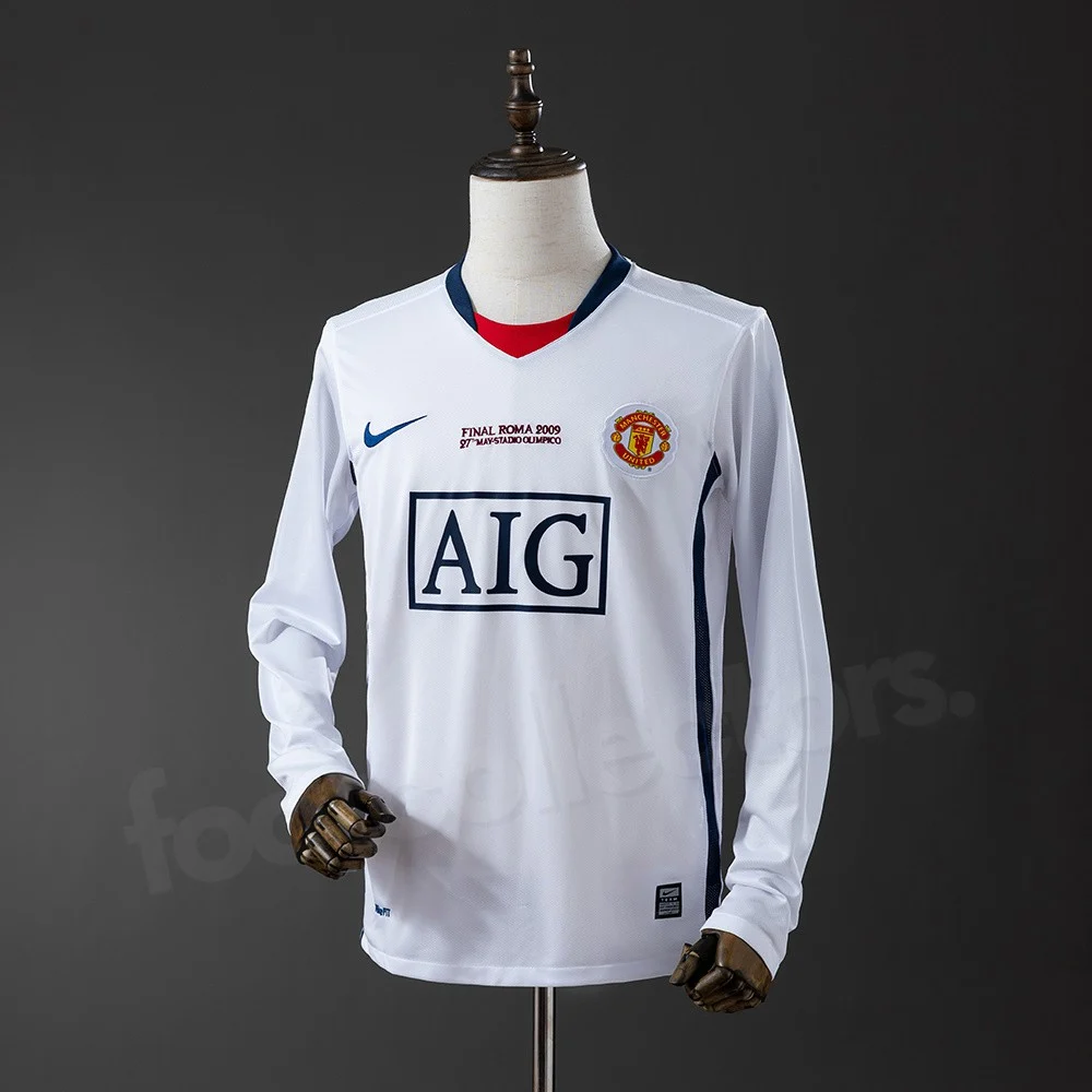 Maillot Extérieur Manchester United 2008/2009 Longues Manches #21 Rafael - Taille M - Nike