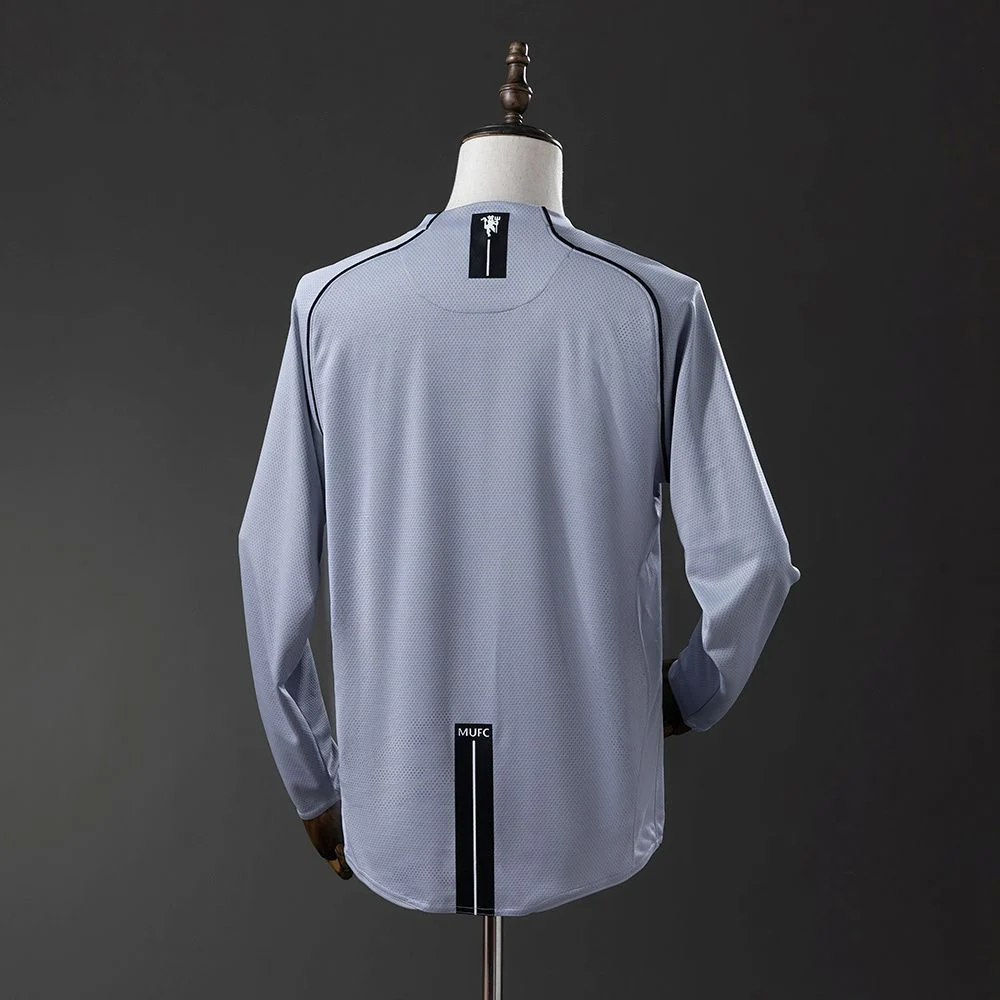 Maillot Manchester United Gardien 2007 Manches Longues Gris (2)