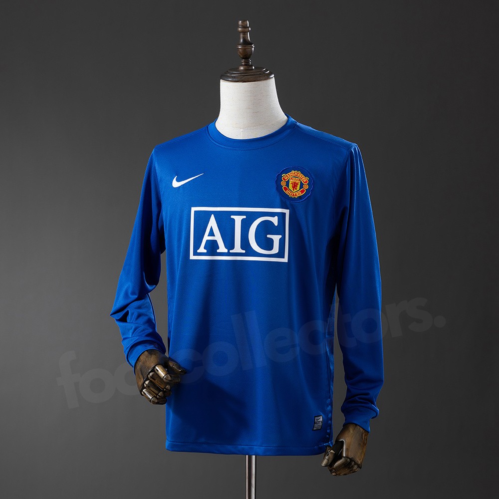 Maillot Manchester United Third 2008-2009 Manches Longues Champions League (1)