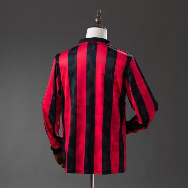 Maillot Milan AC Domicile 1993-1994 Manches Longues