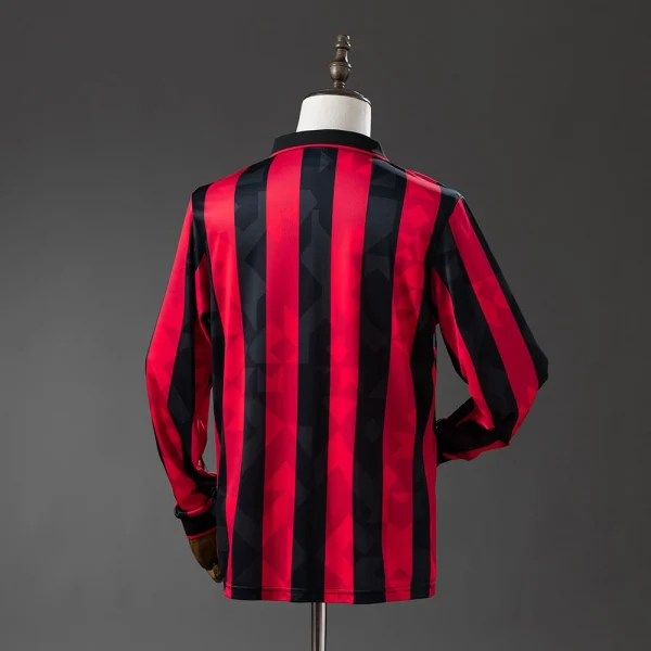 Maillot Milan AC Domicile 1993-1994 Manches Longues