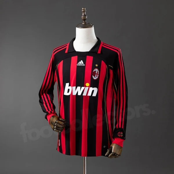 Maillot Milan AC Domicile 2006-2007 Manches Longues