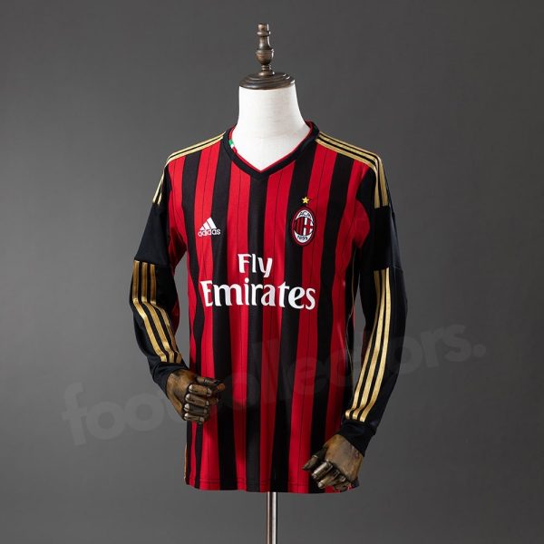 Maillot Milan AC Domicile 2013-2014 Manches Longues