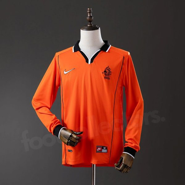 Maillot Pays Bas Domicile 1998 Manches Longues