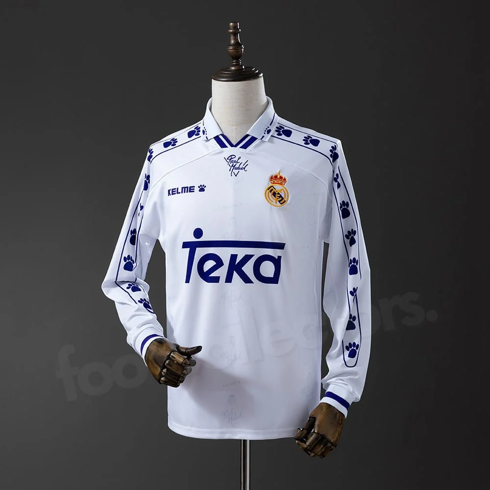 Real Madrid Home Jersey 1994-1996 Long Sleeve