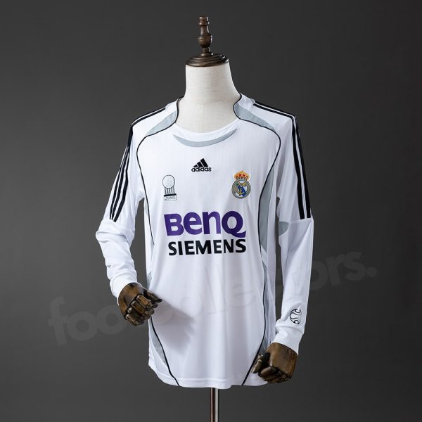 Maillot Real Madrid Domicile 2006-2007 Manches Longues