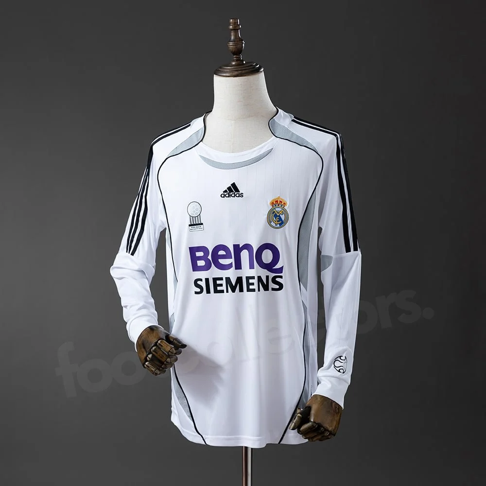 Real Madrid Home Jersey 2006-2007 Long Sleeve