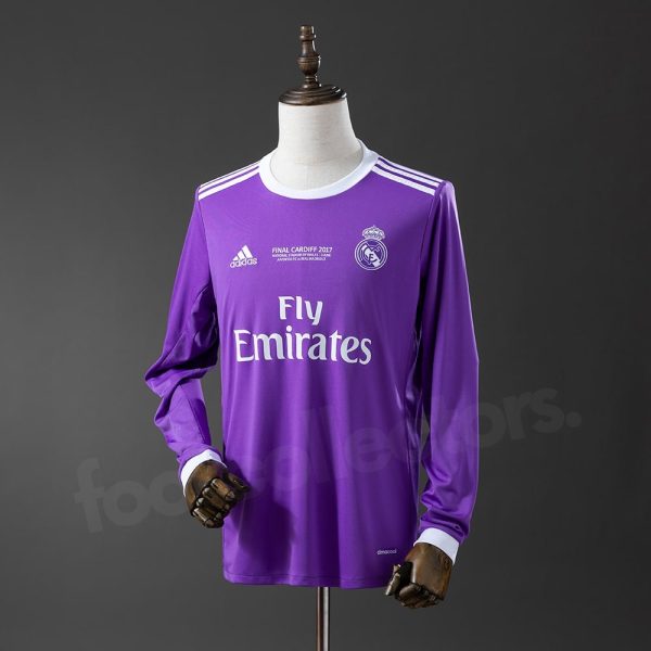 Maillot Real Madrid Exterieur 2016-2017 Manches Longues
