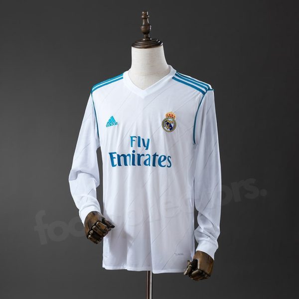 Maillot Real Madrid Domicile 2017-2018 Manches Longues