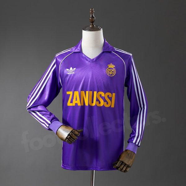 Maillot Real Madrid Exterieur 1984-1985 Manches Longues
