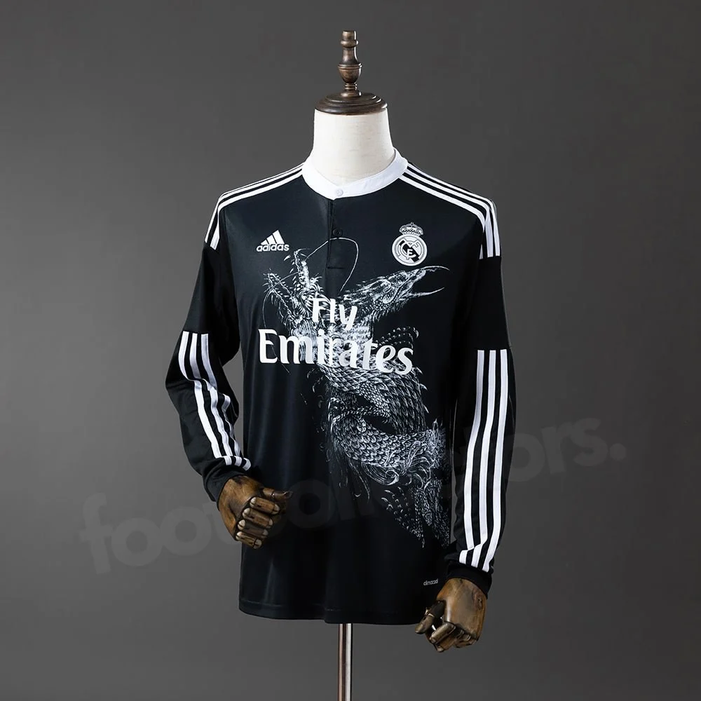 Maillot Real Madrid Exterieur 2014-2015 Manches Longues