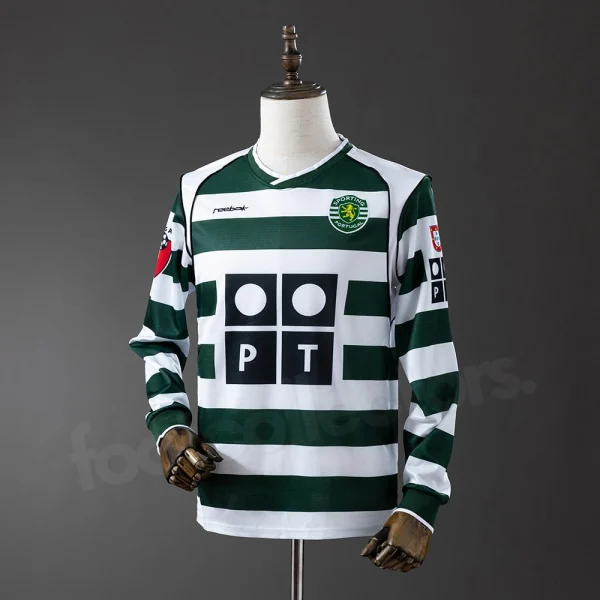 Sporting Lisbon Home Shirt 2001-2003 Long Sleeve