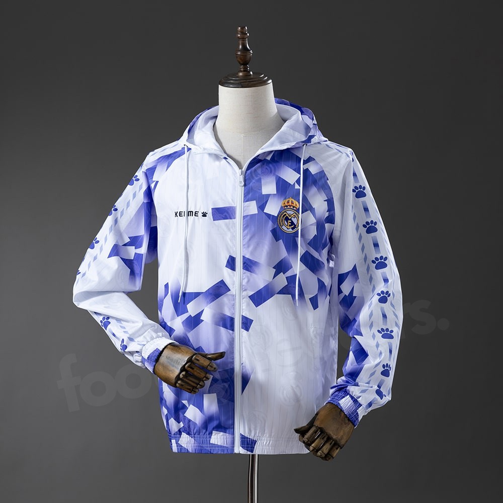 Veste Real Madrid Coupe Vent Kelme Blanche (1)