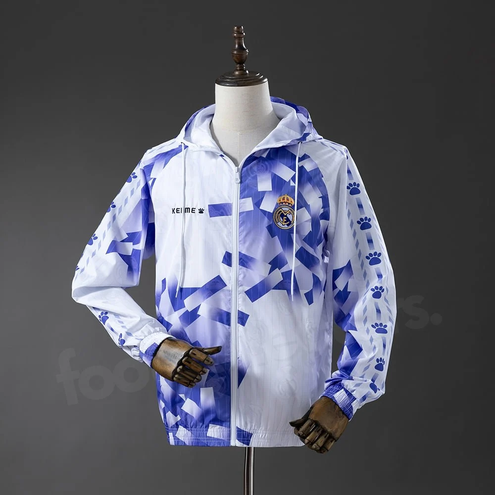 Veste Real Madrid Coupe Vent Kelme Blanche (1)