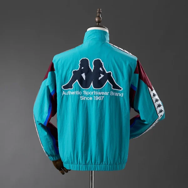 Veste Survetement Barca Kappa Bleu