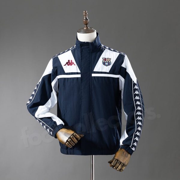 Veste Survetement Barca Kappa Bleu Marine