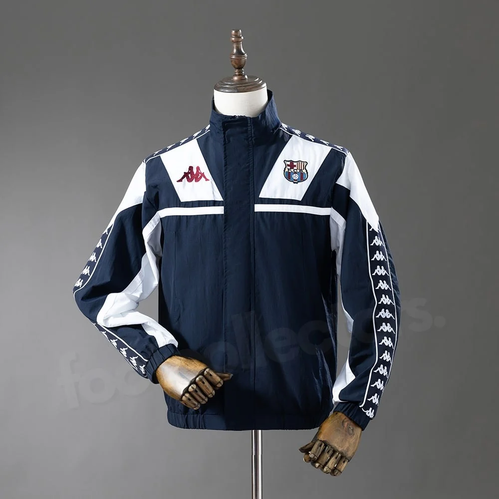 Veste Survetement Barca Kappa Bleu Marine (1)