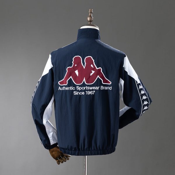 Veste Survetement Barca Kappa Bleu Marine