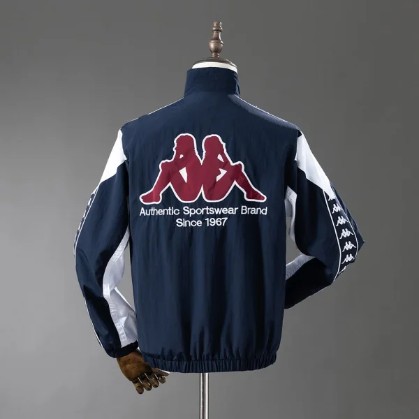 Veste Survetement Barca Kappa Bleu Marine