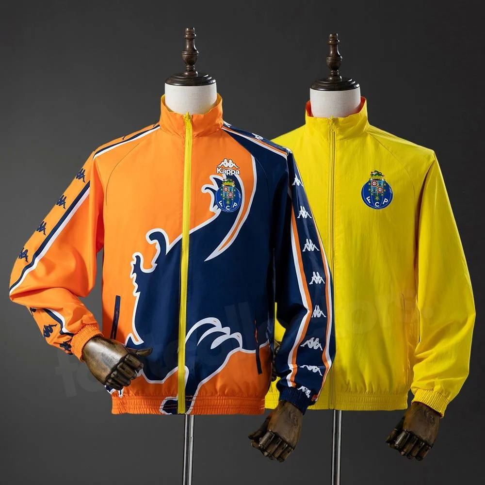 Veste Survetement FC Porto Reversible Orange et Jaune (1)