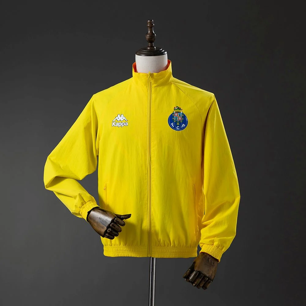 Veste Survetement FC Porto Reversible Orange et Jaune (3)