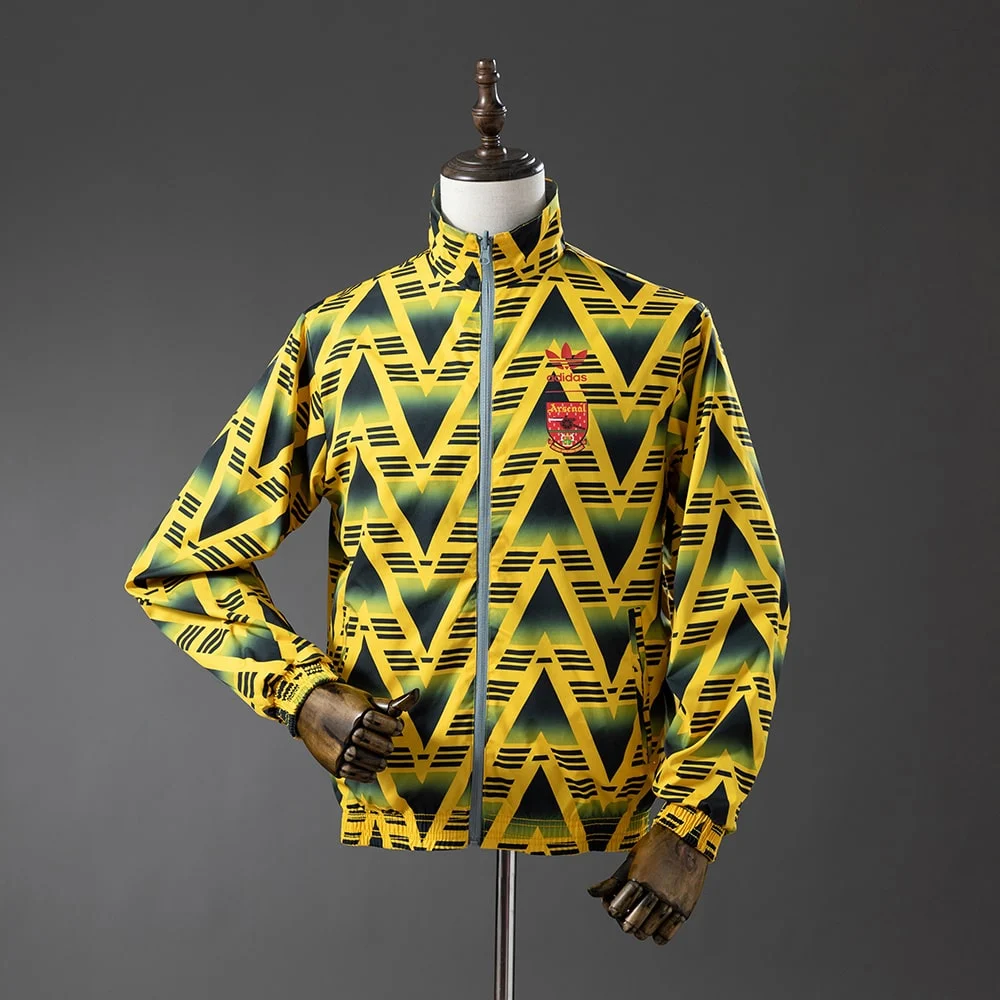 Veste Survetement Reversible Arsenal Adidas Jaune (3)