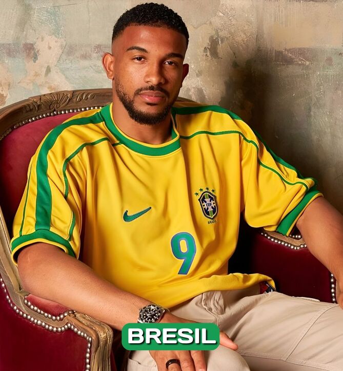 maillots bresil retro vintage
